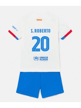 Otroški Nogometna dresi replika Barcelona Sergi Roberto #20 Gostujoči 2023-24 Kratek rokav (+ hlače)